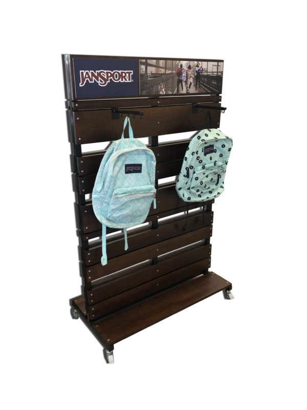 JANSPORT <br>Exhibidor de Mochilas